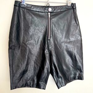 NBD Faux leather shorts